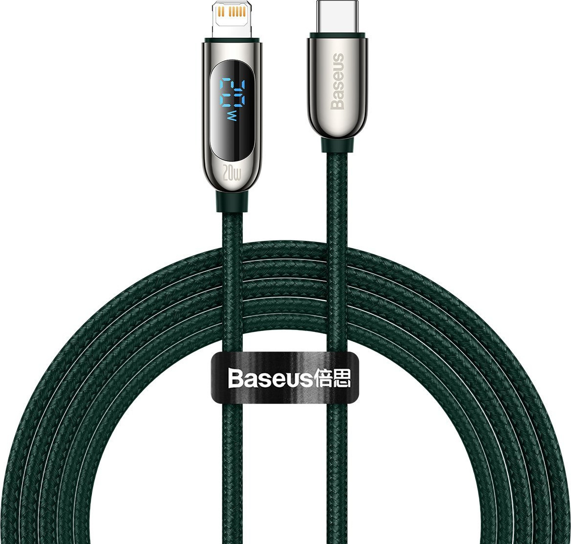 Kabel USB-C pro Lightning Baseus Display, PD, 20W, 2m (zelený)