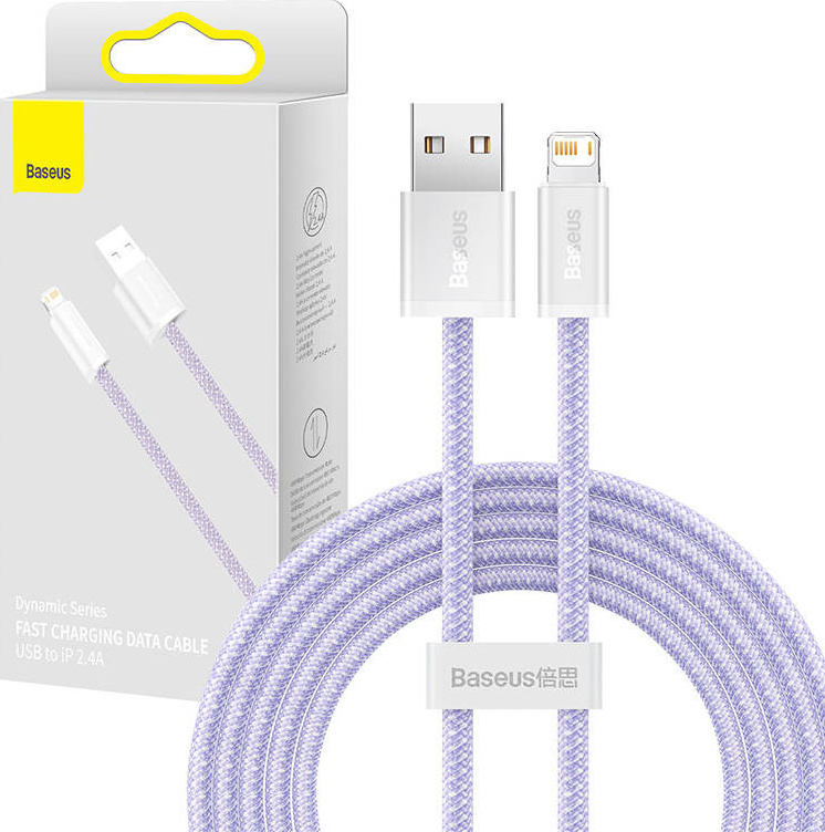 Baseus Dynamic kabel USB na Lightning, 2,4 A, 2 m (fialový)