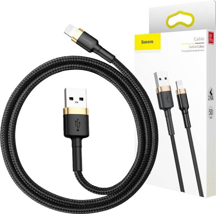 Baseus Cafule kabel USB Lightning 2A 3m (zlato černý)
