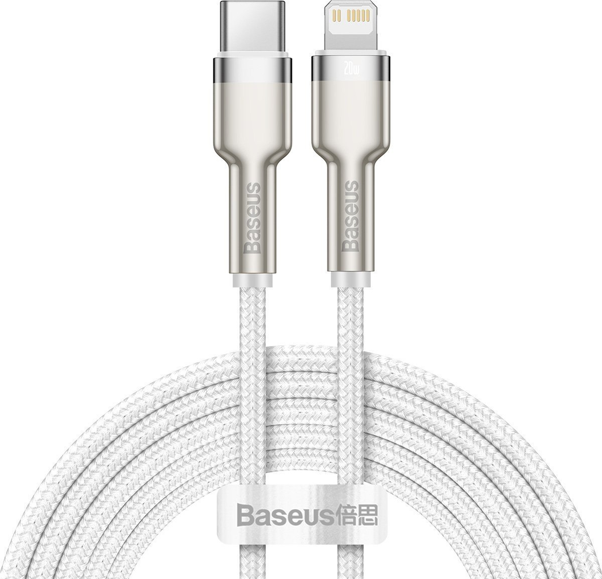 Baseus cable Cafule Metal PD USB-C - Lightning 2,0 m white 20W