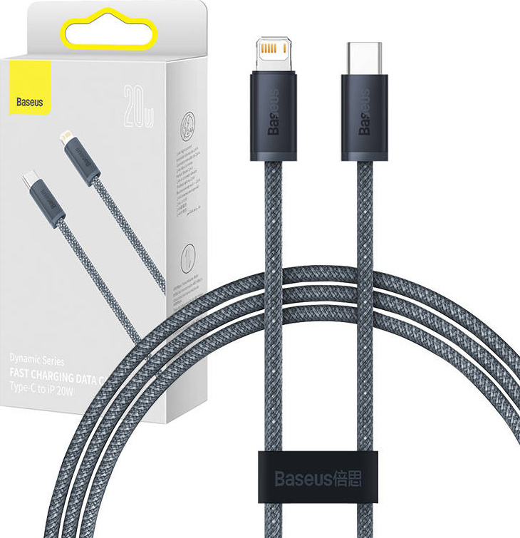 Baseus Dynamic Series Fast Charging Datový Kabel USB-C - Lightning 20W 2m Slate Gray