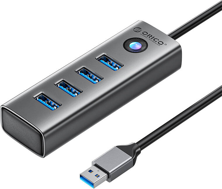 Orico PDD4U USB na 4x USB 3.0 Hub adaptér (šedý)