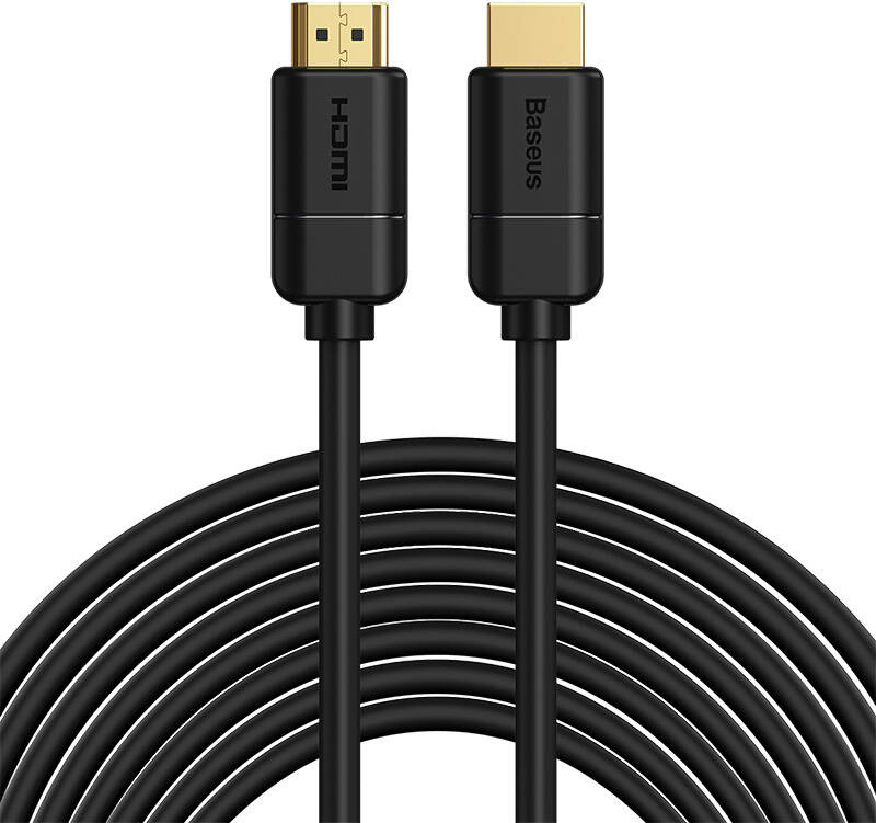 Kabel Baseus 2x HDMI 2.0 4K 30Hz, 3D, HDR, 18Gbps, 8m - černý