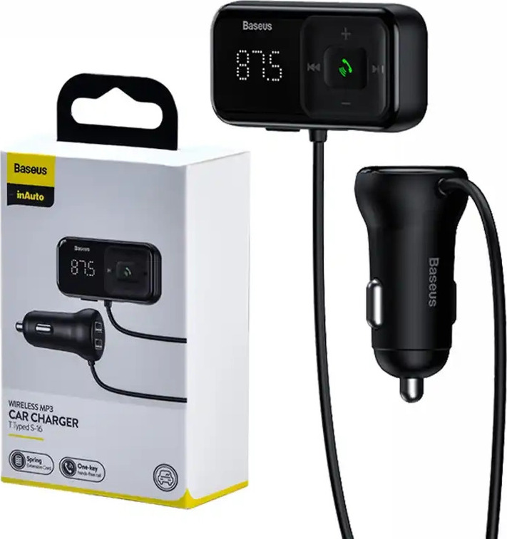 Přehrávač MP3 do auta Bluetooth Baseus ve tvaru T S-16 Black OS