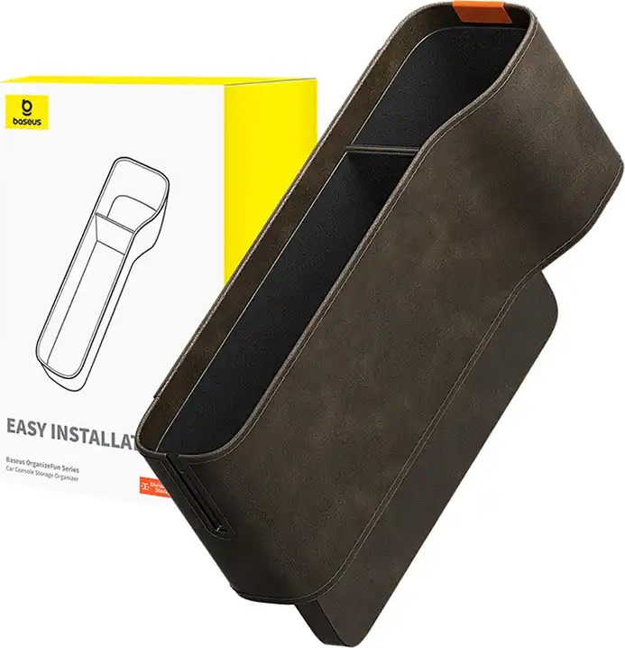 Baseus OrganizeFun Series Car Console Storage Organizer Marble Brown
