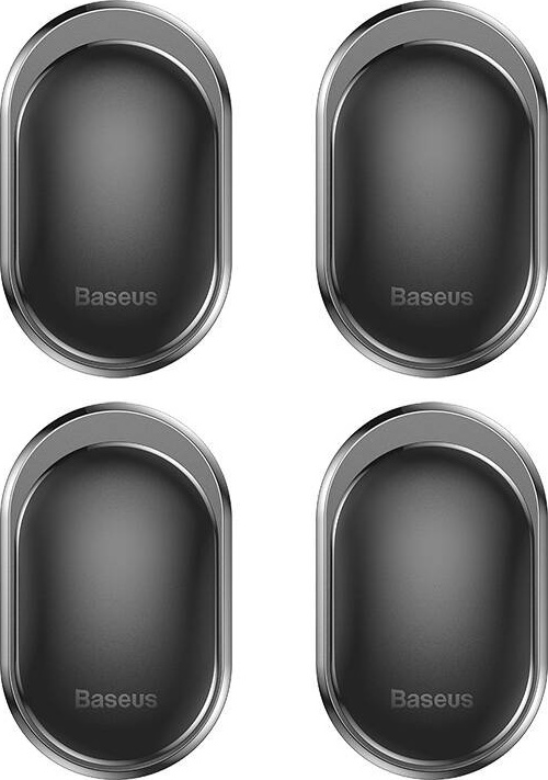 Baseus Small Shell hanger for car, home, garage 4 pcs. - black