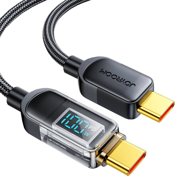 Joyroom A4 USB-C / USB-C 100W 1.2m Cable with Display - Black