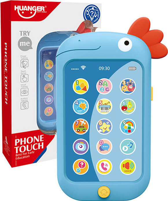 Hrací telefon Huanger HE8035 (modrý)
