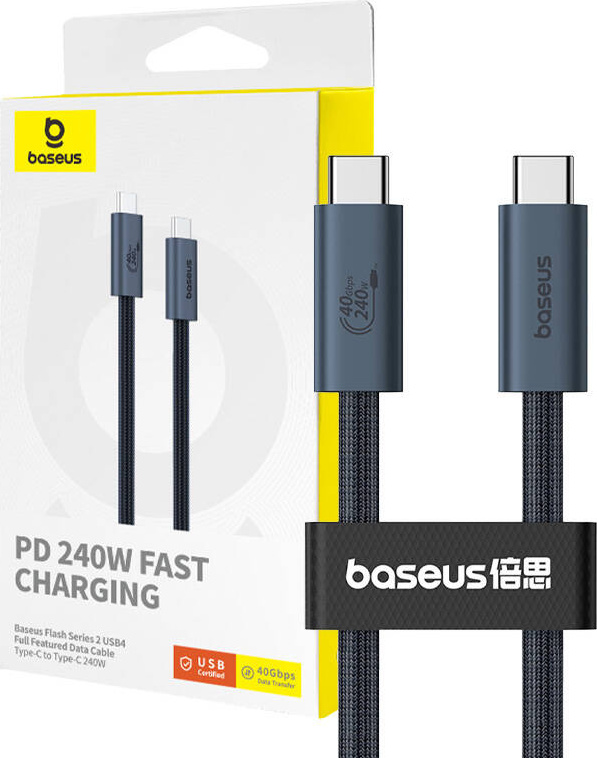 Rychlé nabíjení USB-C Baseus Flash 240W 1m (černá)