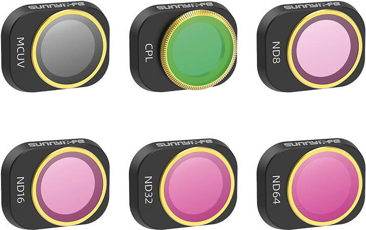 6 filtrů pro objektiv MCUV, CPL, ND8/16/32/64 Sunnylife pro DJI MINI 4 PRO