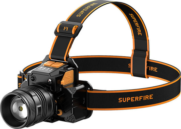 Čelovka Superfire HL58, 350lm, USB