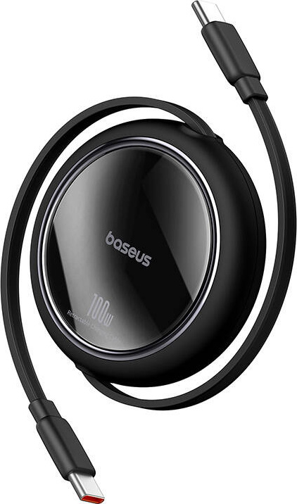 Baseus cable Free2Draw Mini USB-C - USB-C 1,0m 100W black retractable