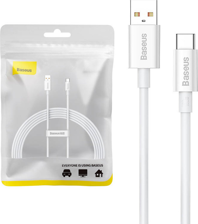 Baseus cable Superior USB - USB-C 2,0m moon white 100W