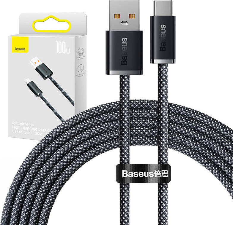 Baseus Dynamic Series Fast Charging Datový Kabel USB-A - USB-C 100W 2m Slate gray