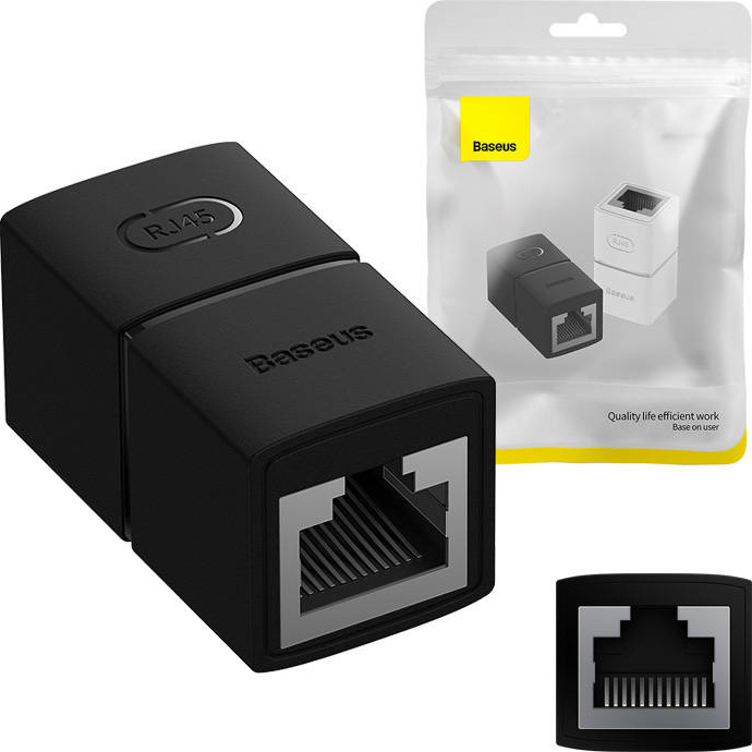 Network connector Baseus AirJoy Series RJ-45 Ethernet cable connector 1 pcs - black