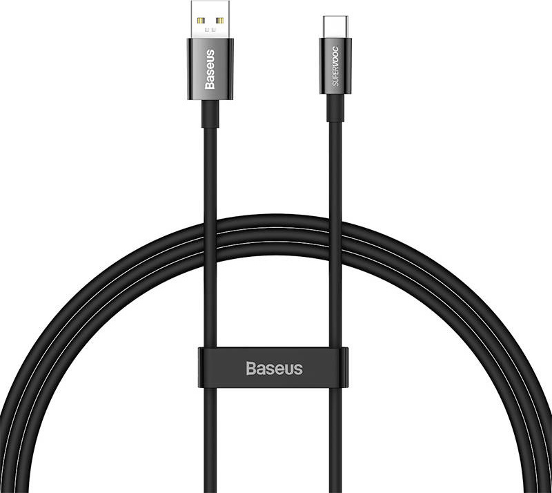 Baseus Superior Series SUPERVOOC USB-A to USB-C cable 65W 1m black