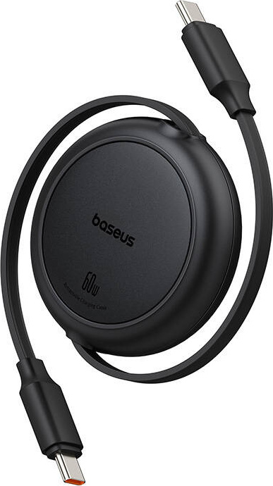 Baseus Free2Pull Mini Charging Cable USB-C to USB-C 60W 1m Cluster Black