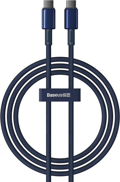 Baseus Tungsten Gold Fast Charging Data Cable Type-C to Type-C 100W 1m Deepsea Blue