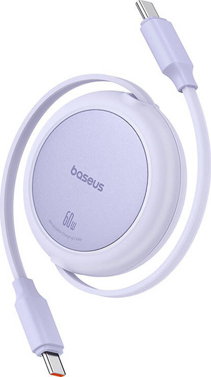Baseus Free2Pull Mini Charging Cable USB-C to USB-C 60W 1m Nebula Purple