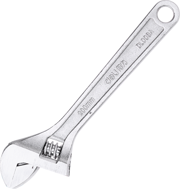 Nastavitelný klíč 8" Deli Tools EDL008A (stříbrný)
