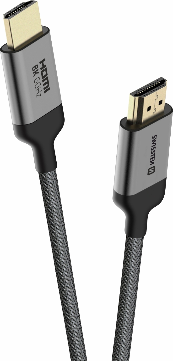 SWISSTEN KABEL HDMI NA HDMI 8K 60Hz 2,0 M NYLON