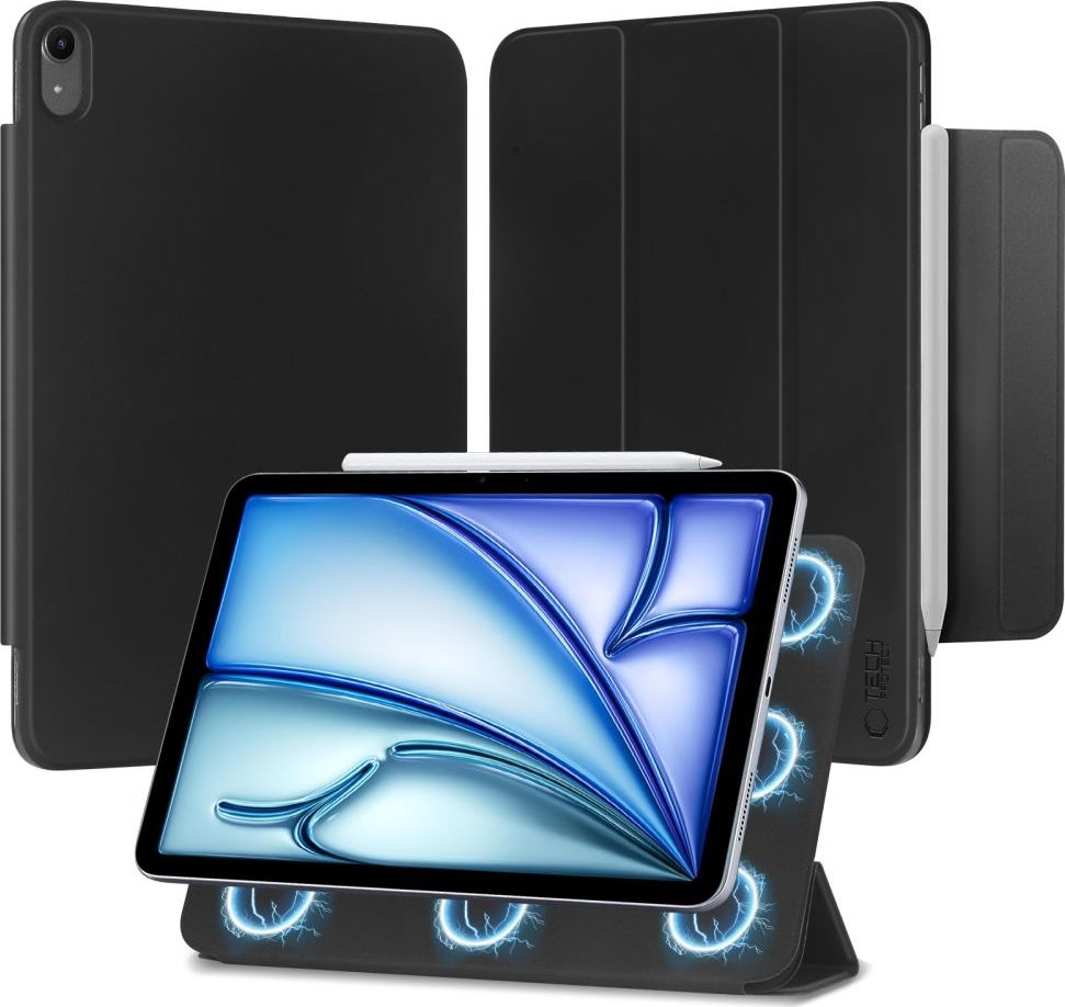 TECH-PROTECT SMARTCASE MAGNETICKÝ IPAD AIR 10.9” 4 / 5 (2020-2022) / 11” 6 / 7 (2024-2025) ČERNÁ