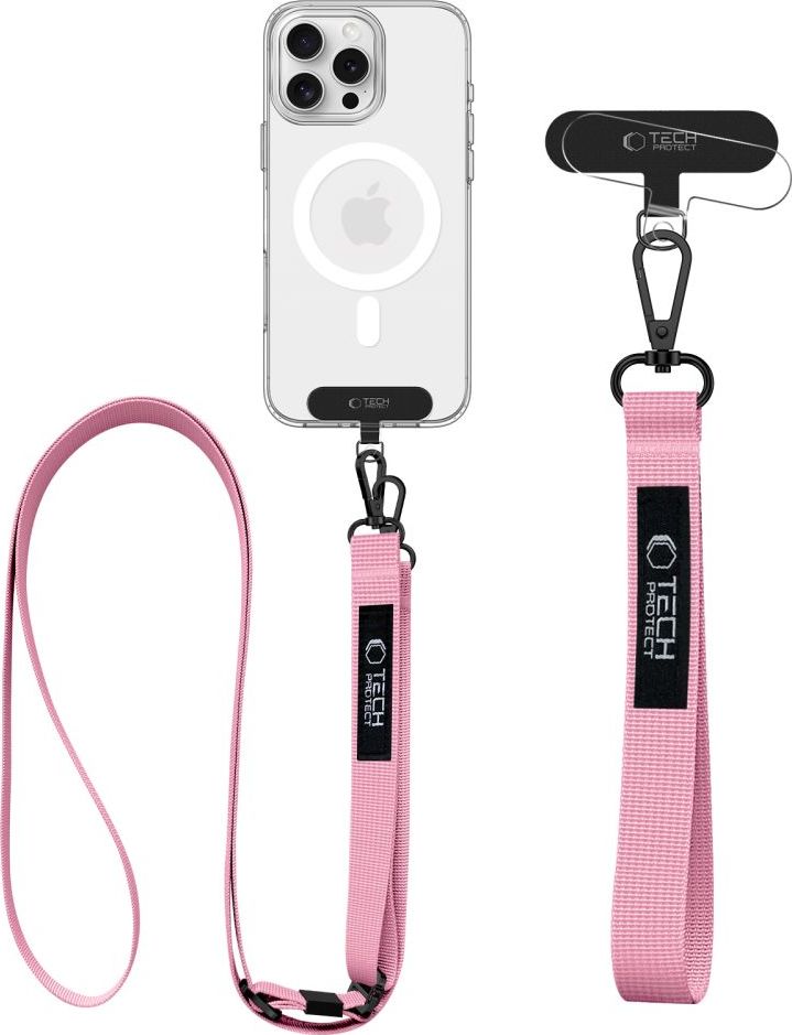 TECH-PROTECT C6S ROPE CROSSBODY BABY PINK
