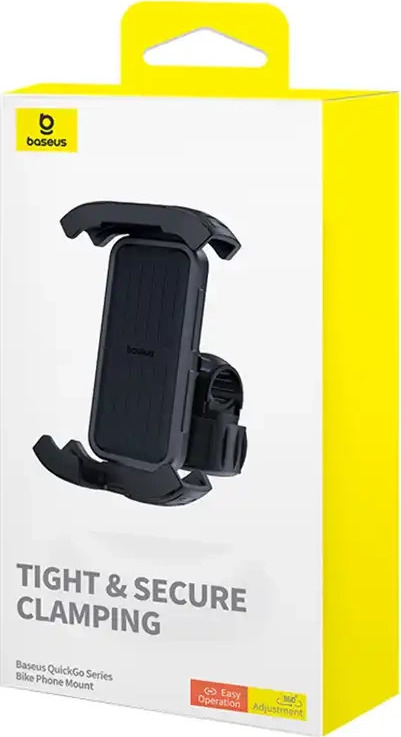 Držák na kolo Baseus QuickGo pro telefony (černý)
