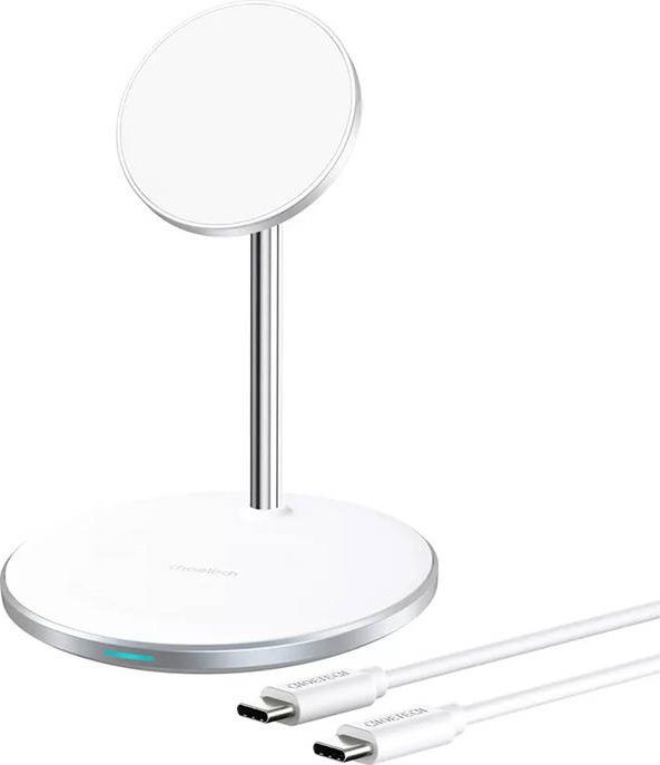 Bezdrátová nabíječka Choetech T581-F se stojánkem (bílá)