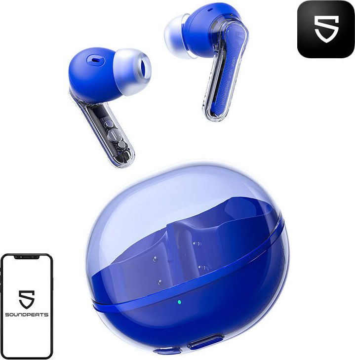 Sluchátka TWS Soundpeats Clear (modrá)