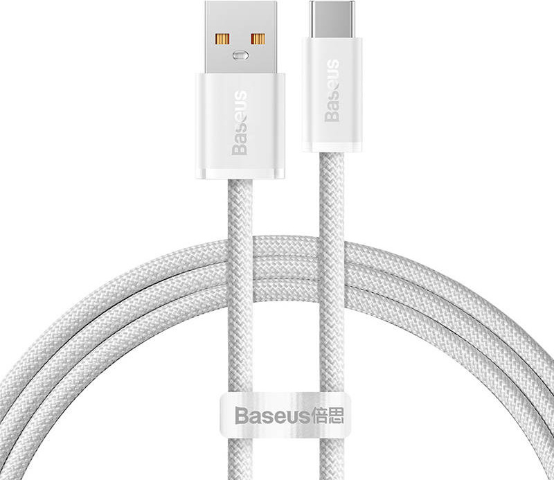 Kabel USB na USB-C Baseus řady Dynamic, 100 W, 1 m (bílý)
