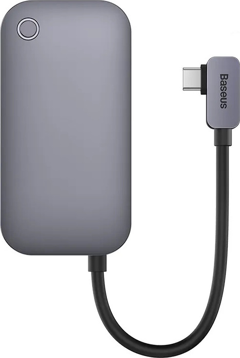 Rozbočovač 6v1 Baseus PadJoy Series USB-C na USB 3.0 + HDMI + USB-C PD + jack 3,5 mm + SD/TF (šedý)