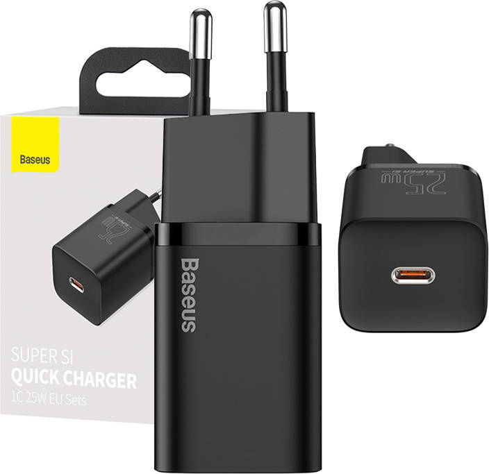 Baseus wall charger Super Si PD 25W 1x USB-C black