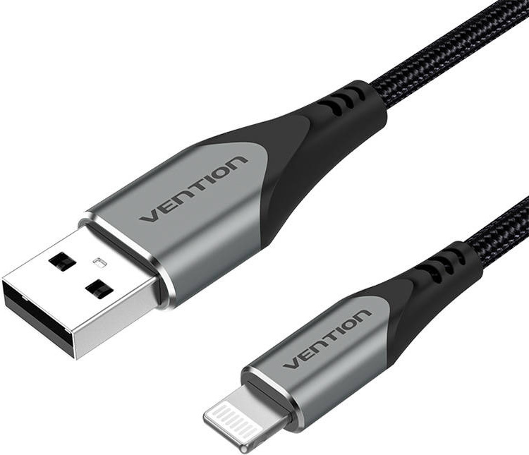 Kabel USB 2.0 do Lightning, Vention LABHF 2.4A 1m (šedý)