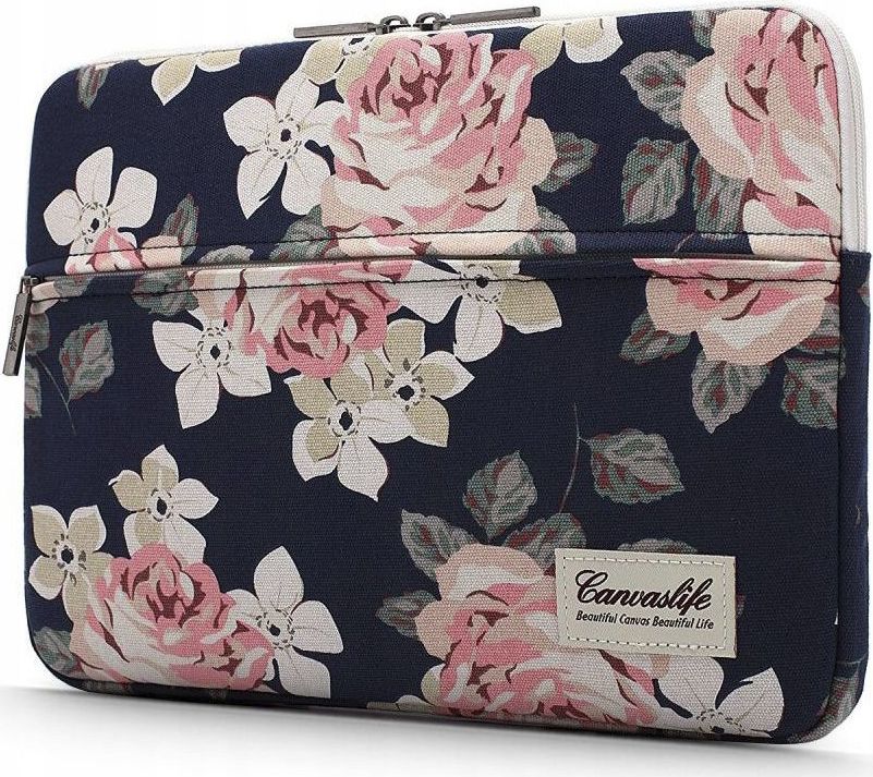 CANVASLIFE SLEEVE LAPTOP 13-14 NAVY ROSE