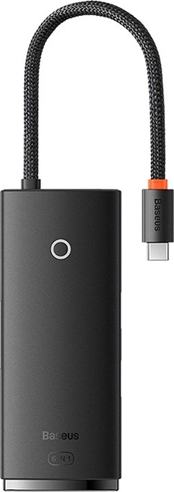 Rozbočovač Baseus OS Lite 6portový (Type-C na HDMI+USB3.0*2+PD+SD/TF) (černý)