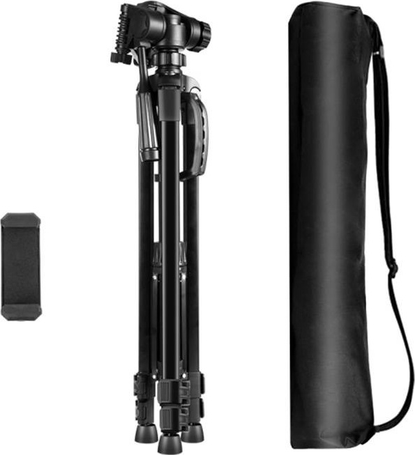 Stativ s 3D 360° hlavou + držák telefonu Puluz PU3096B
