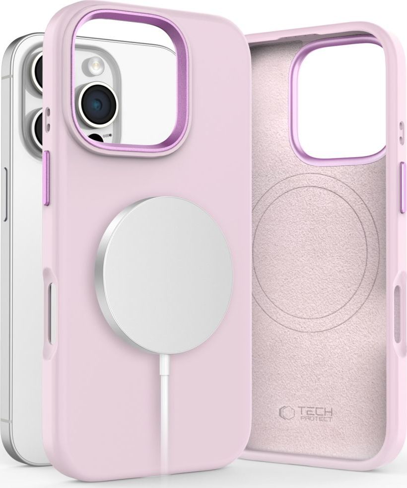 TECH-PROTECT SILICONE PURE MAGSAFE IPHONE 16 PRO PINK PEARL
