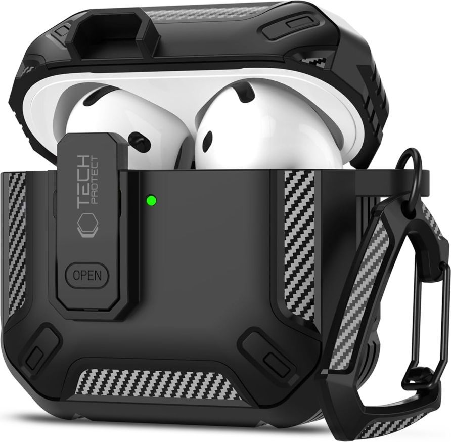 TECH-PROTECT CARBONOX APPLE AIRPODS 4 BLACK