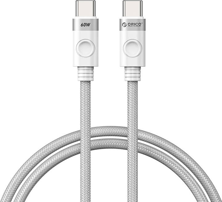 Orico 60W nabíjecí kabel USB-C na USB-C (bílý)