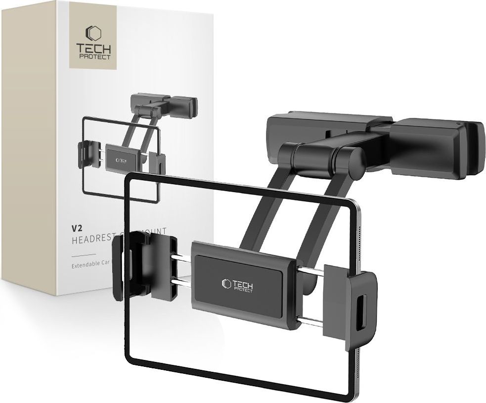 TECH-PROTECT V2 STRETCHABLE HEADREST CAR MOUNT FOR TABLET BLACK