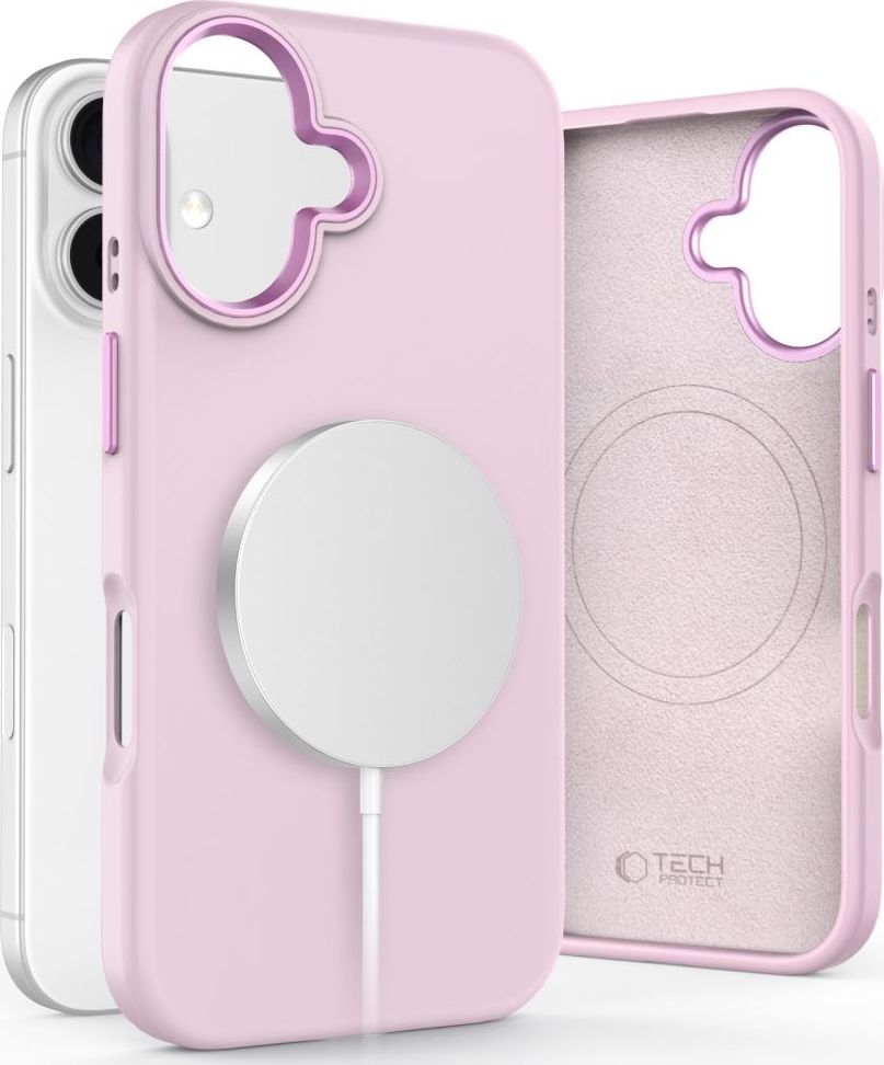 TECH-PROTECT SILICONE PURE MAGSAFE IPHONE 16 PINK PEARL