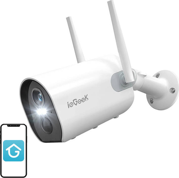 Bezdrátová WiFi venkovní kamera ieGeek ZS-GX2S bílá 5200mAh