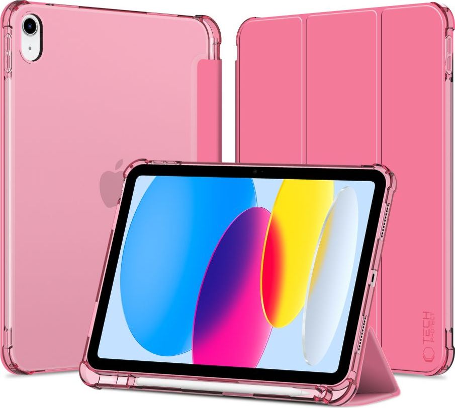 TECH-PROTECT SC PEN HYBRID IPAD 10.9” 10 / 2022 / 11” 11 / 2025 CRYSTAL MAGENTA