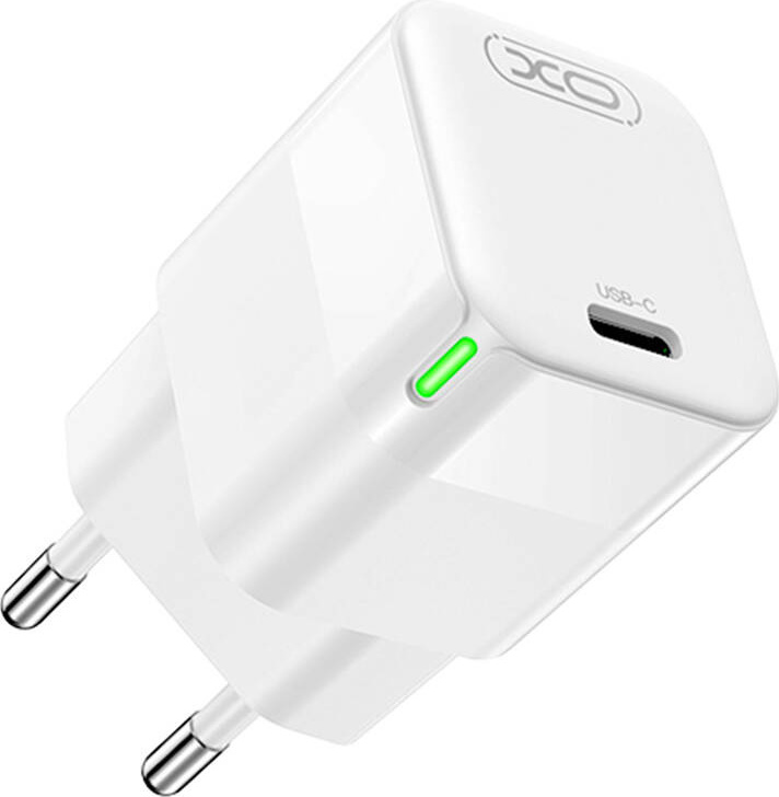 Nástěnná nabíječka XO CE06, 30W, USB-C (bílá)