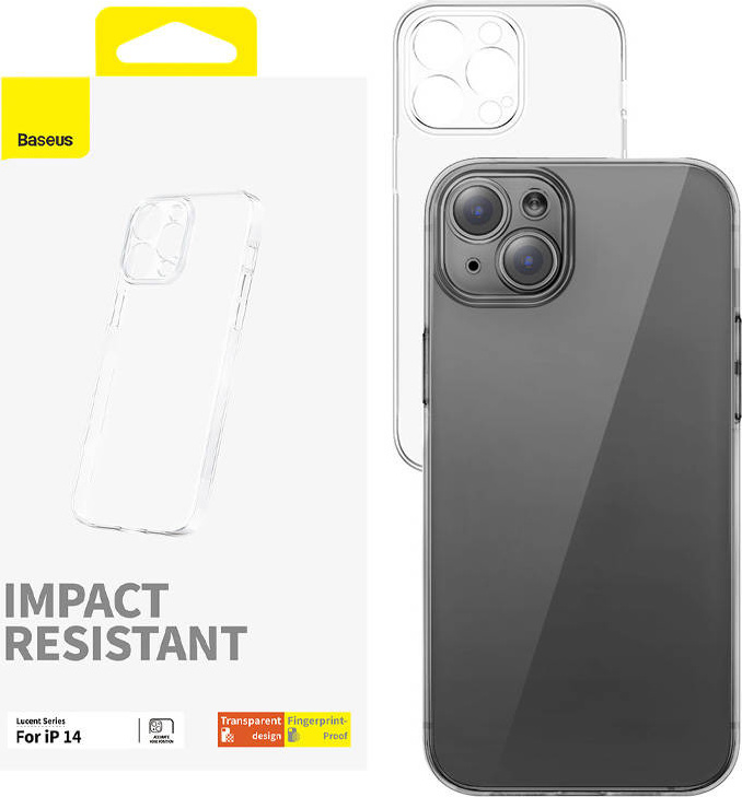 Pouzdro na telefon pro iP 14 Baseus OS-Lucent Series (čiré)