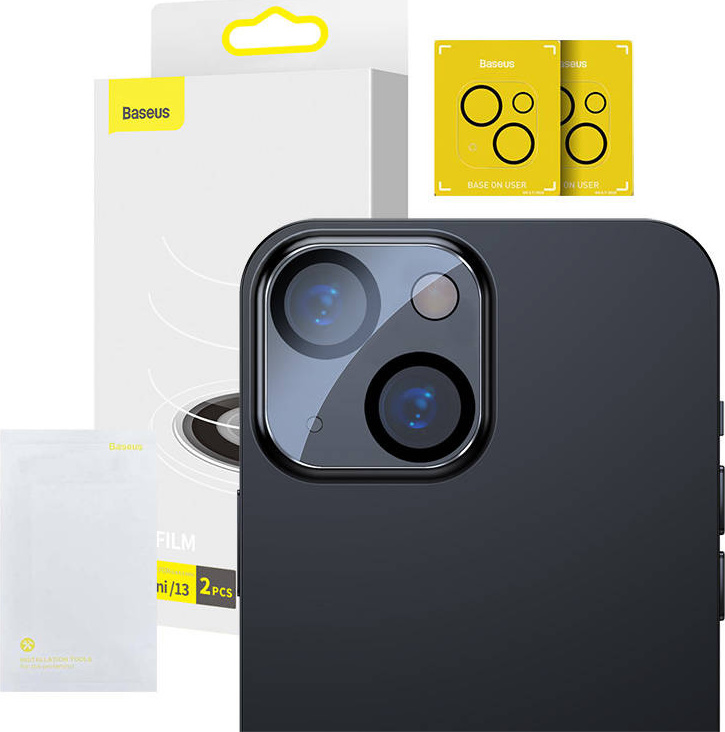 Baseus fólie na objektiv fotoaparátu pro iPhone 13/13 Mini (2ks)