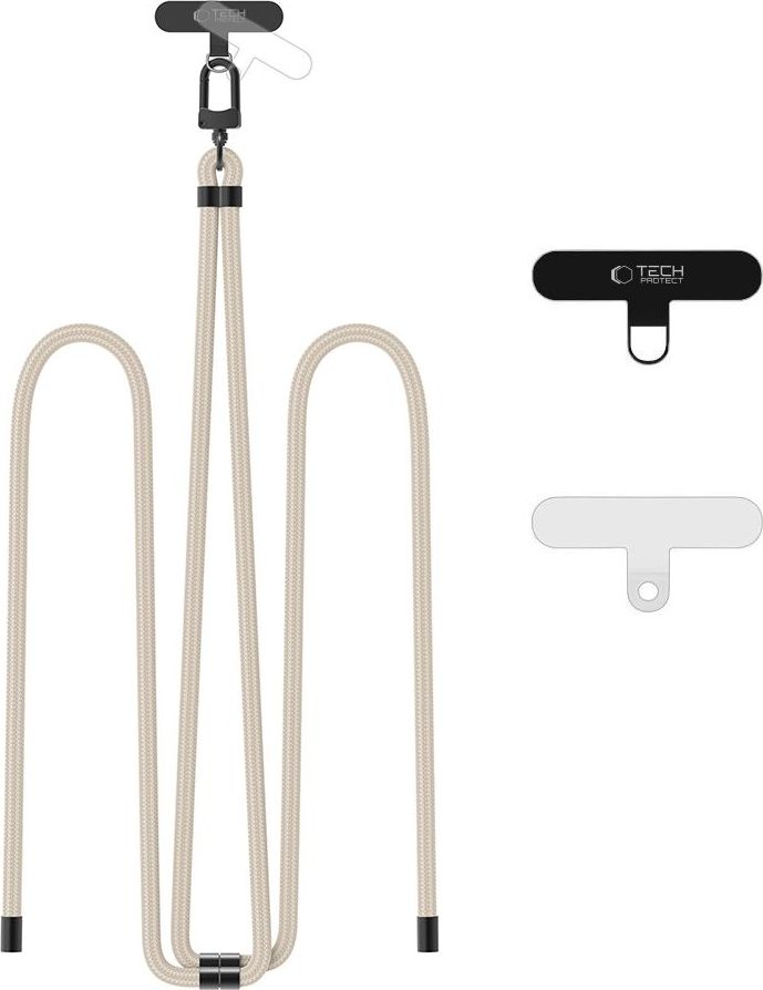 TECH-PROTECT C7S ROPE CROSSBODY STRAP TAUPE/BLACK