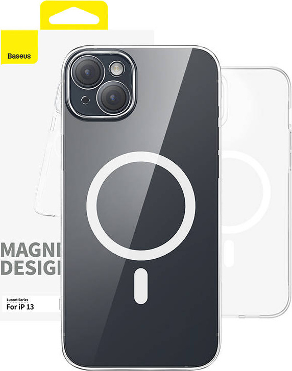 Magnetické pouzdro na telefon pro iP 13 Baseus OS-Lucent Series (čiré)