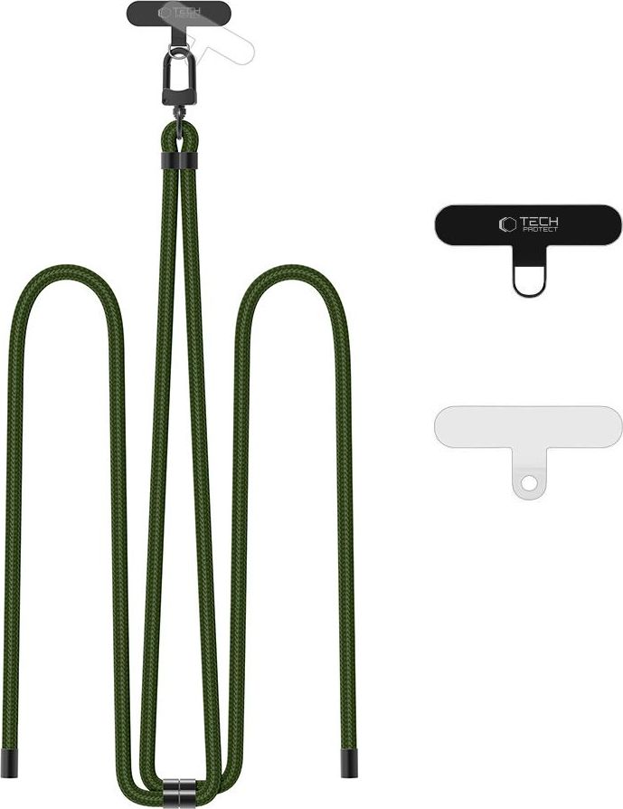 TECH-PROTECT C7S ROPE CROSSBODY STRAP HUNTER GREEN/BLACK